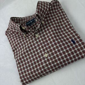Ralph Lauren Men's Tartan Plai Classic Fit Long Sleeve Button Down Shirt Size XL